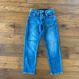 Banana Republic High-Rise Straight jeans, size 25